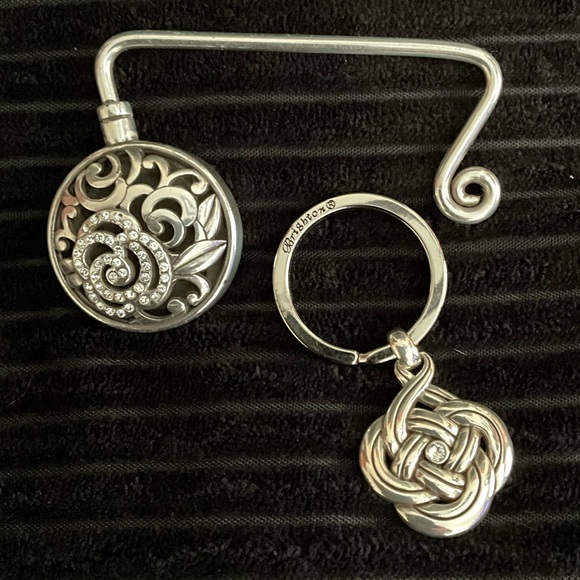 Brighton Handbags - Brighton Interlok Key Fob and Deco Rose Handbag Hook